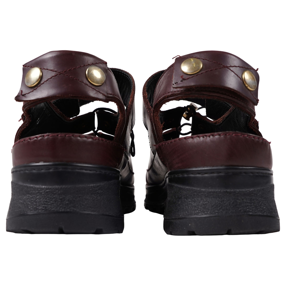 Kenzo Sandal M252, FW12 runway on a Vibram lug sole - bordeaux, image 4 of 4