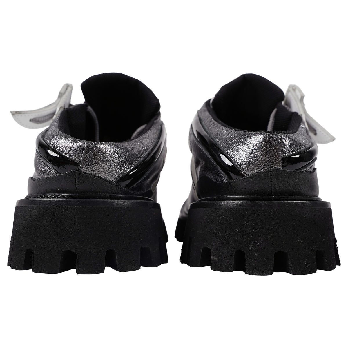Sunnei Blucher platform derby, fringed white kiltie - black, image 3 of 4