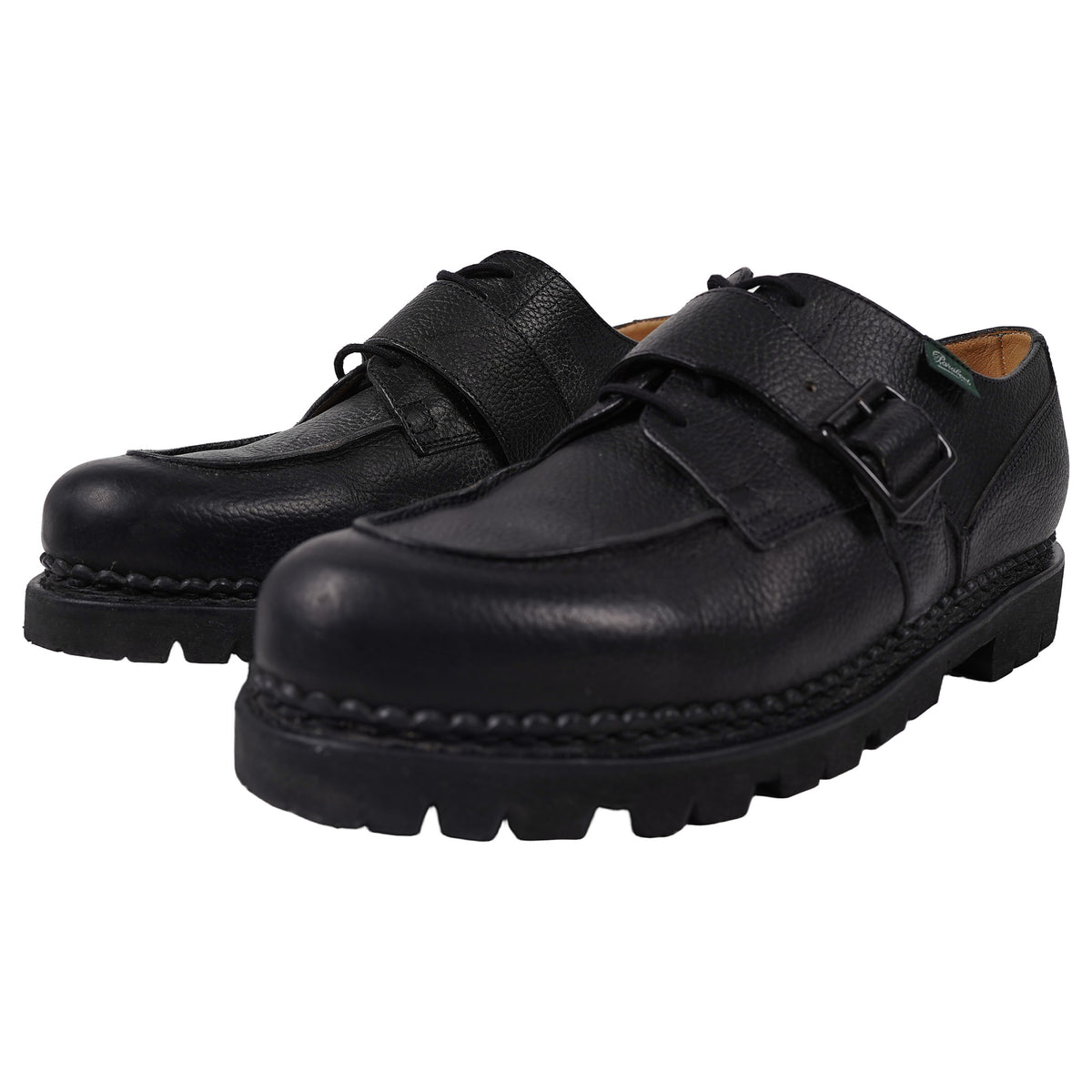 Engineered Garments × Paraboot Chambord Bride, buckled apron toe - black, image 3 of 4