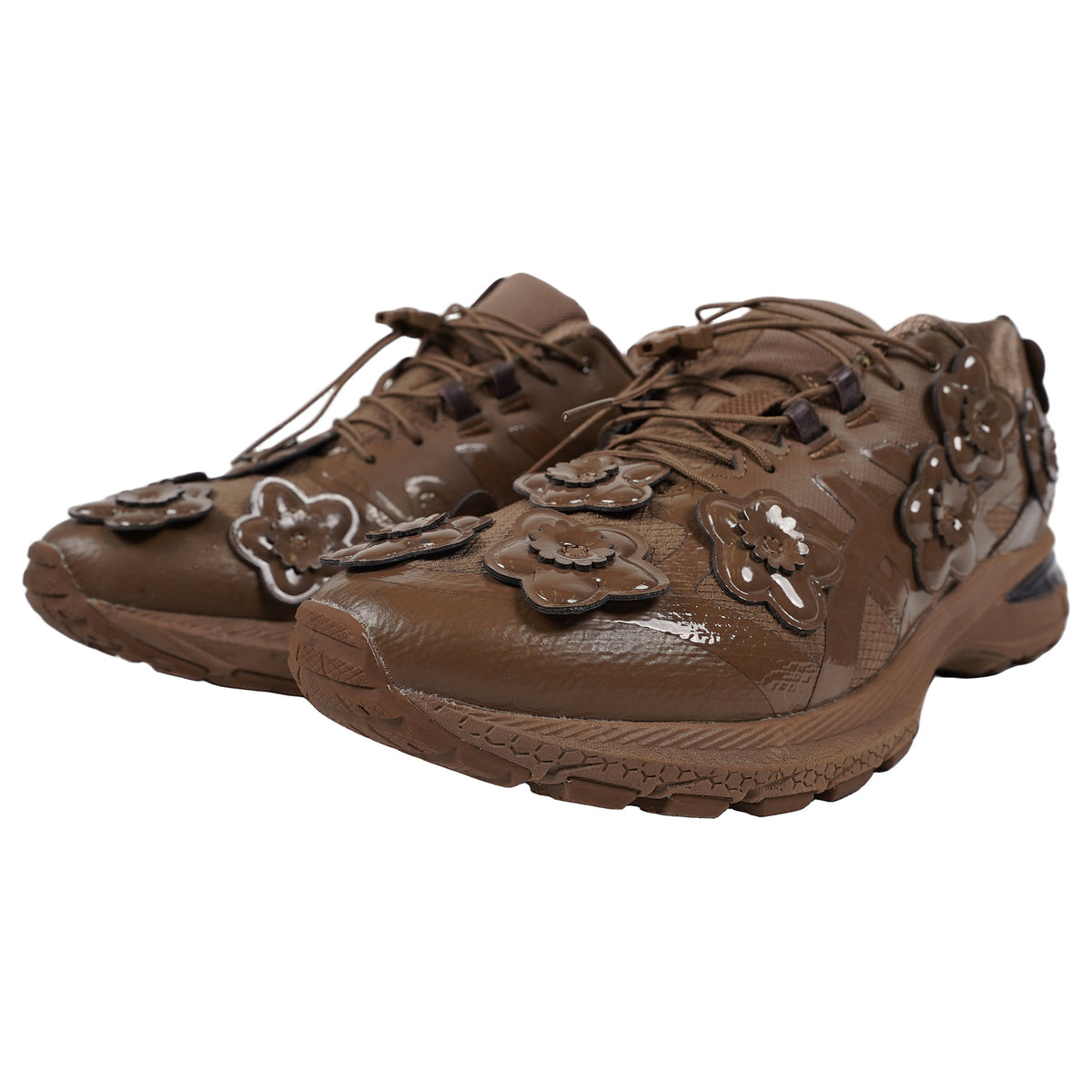 Cecilie Bahnsen × ASICS GEL-Terrain, 3D flower appliqués - brown, image 3 of 4