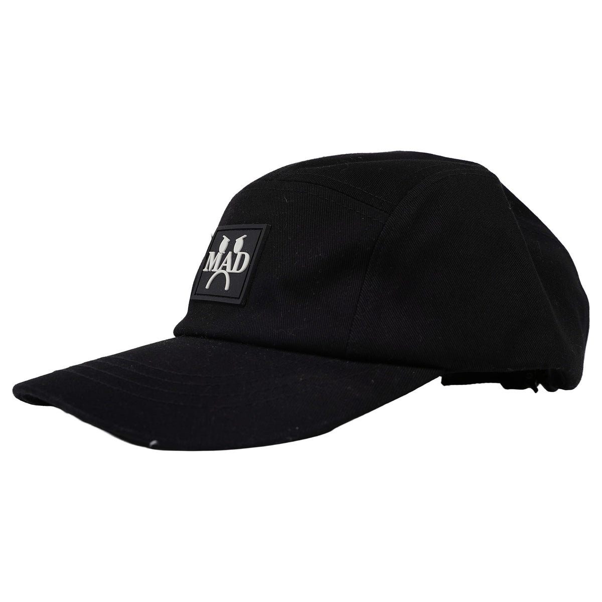 Five-panel cap, moulded MAD patch and cobra buckle - black, image 2 of 3