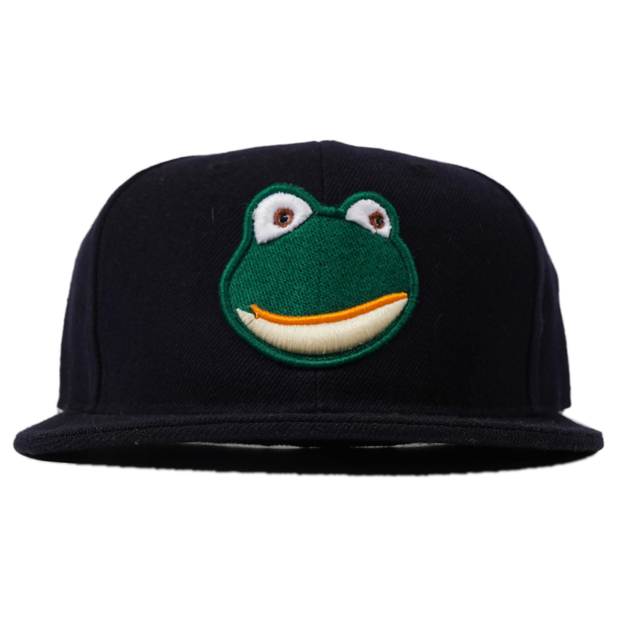 KB Ethos fitted cap, frog face appliqué - navy, image 1 of 3