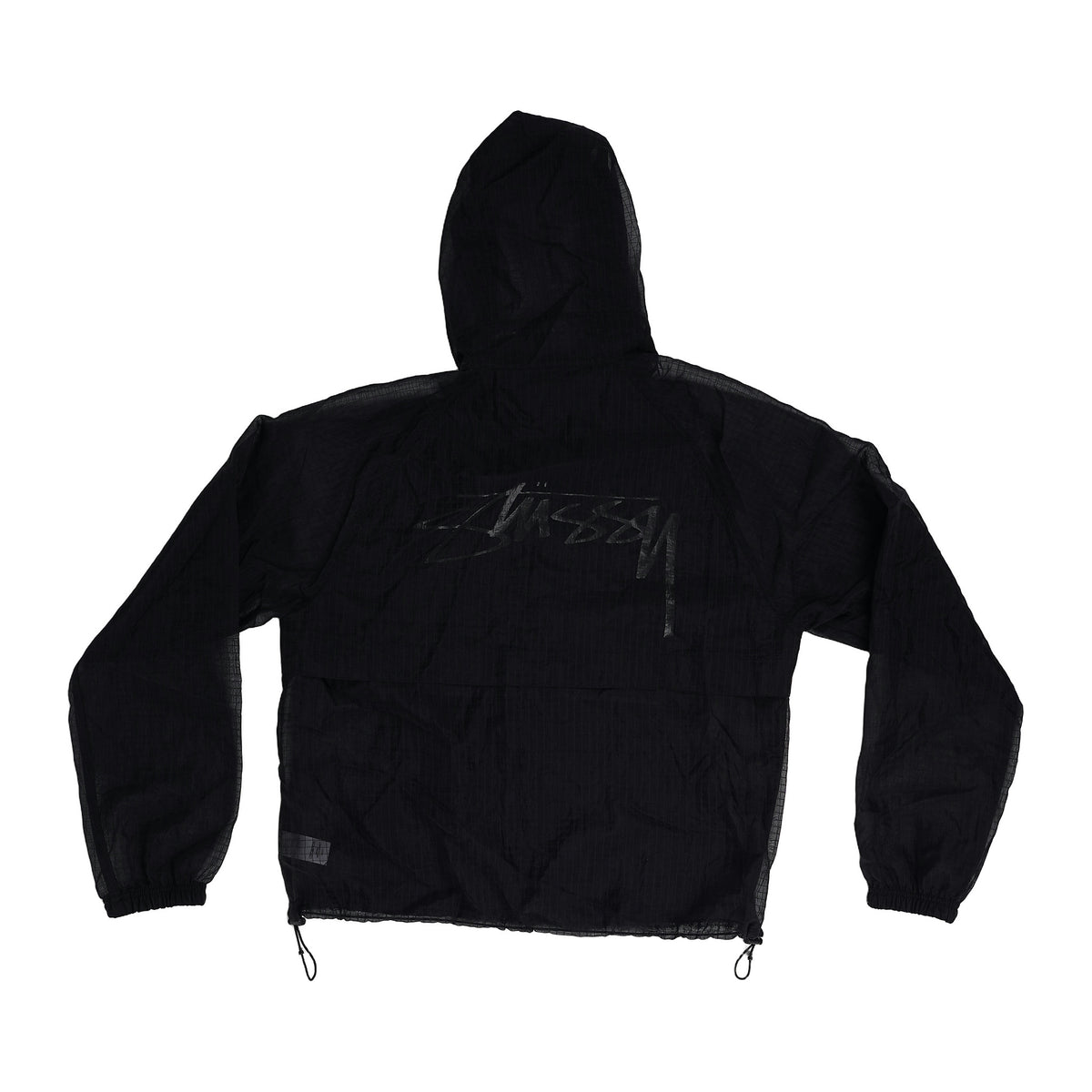 Stüssy Transparent Ripstop Beach Shell - black, image 2 of 2
