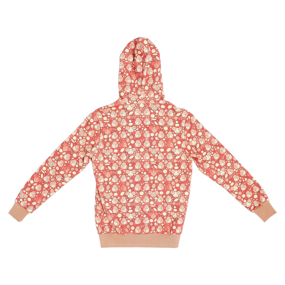 Junkfood Skate Co bubble-print zip hoodie - coral, image 2 of 2