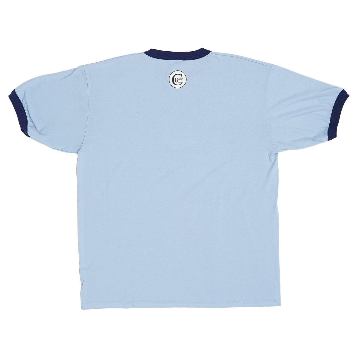 Cliff ringer tee, electric rabbit print - light blue, image 2 of 2