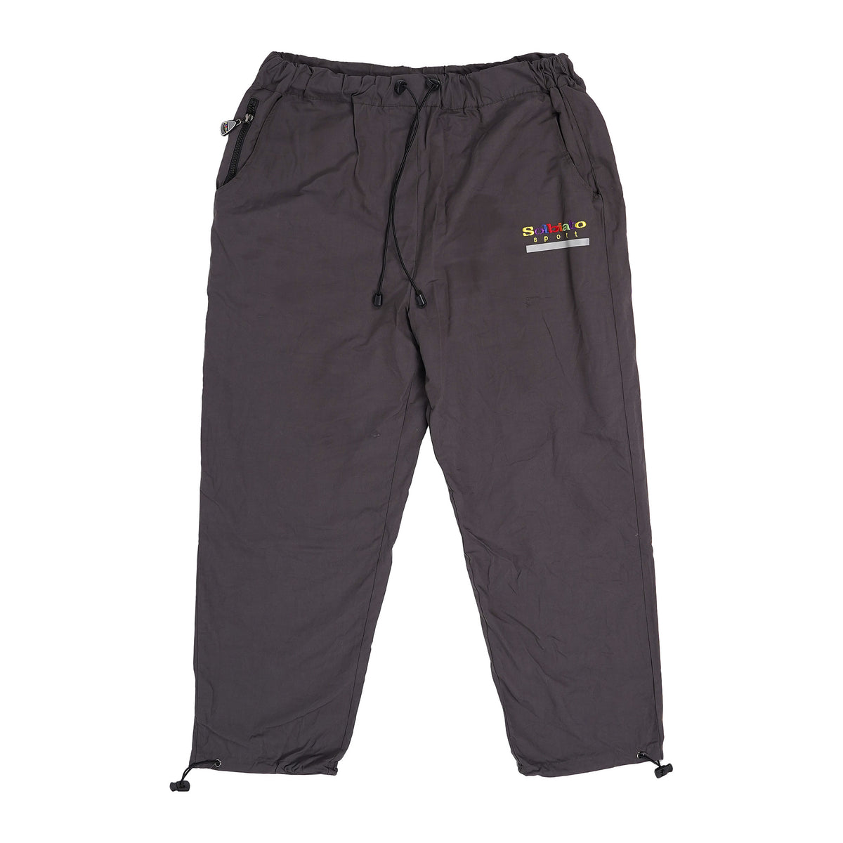 Solbiato Sport embroidered logo pants - charcoal, image 1 of 2