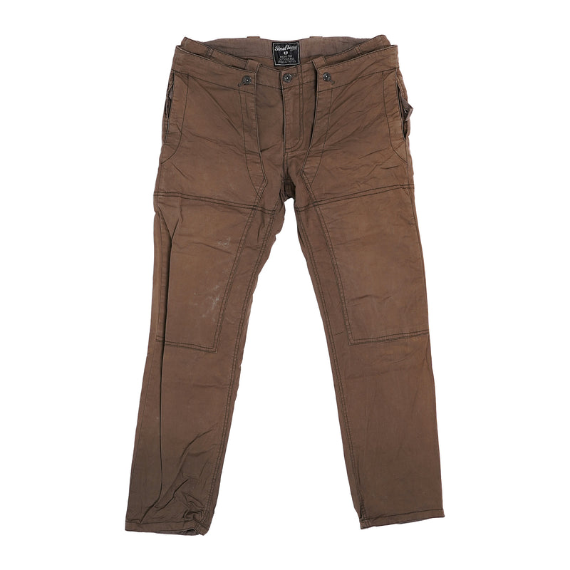 Final Home cotton work pants, knee panels - brown, image 1 of 2