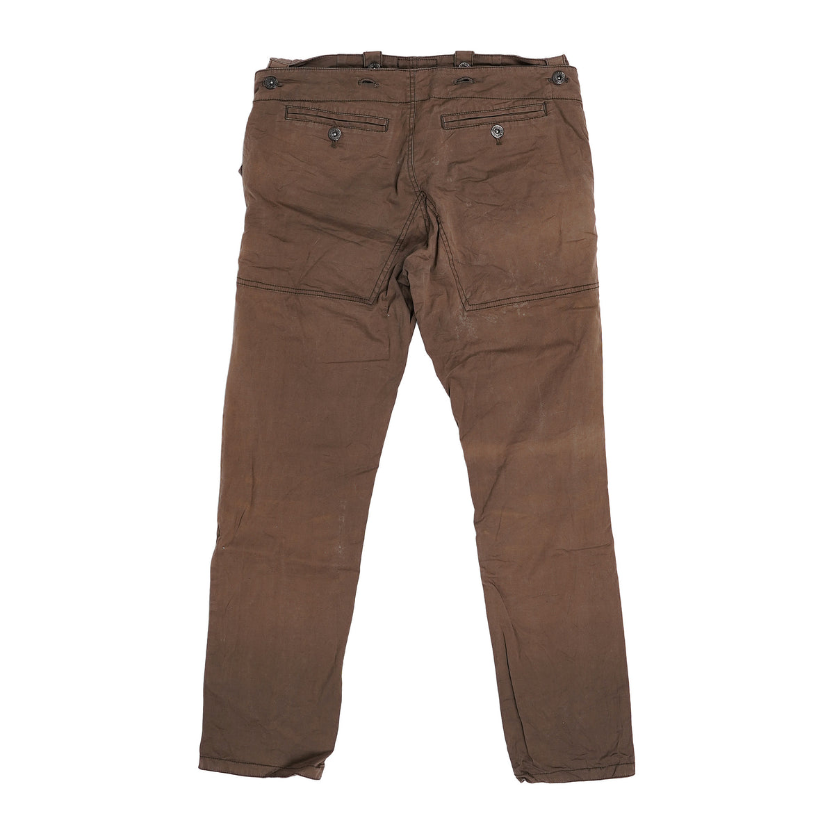 Final Home cotton work pants, knee panels - brown, image 2 of 2