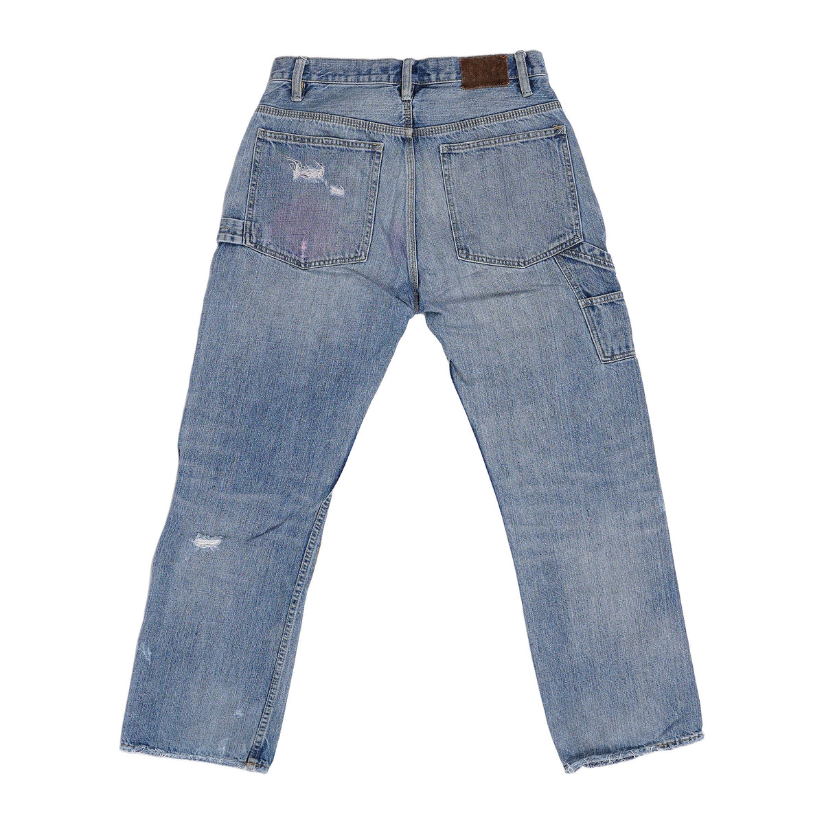 Rugby Ralph Lauren canvas-front carpenter jeans, 30x30 - blue and tan, image 2 of 2