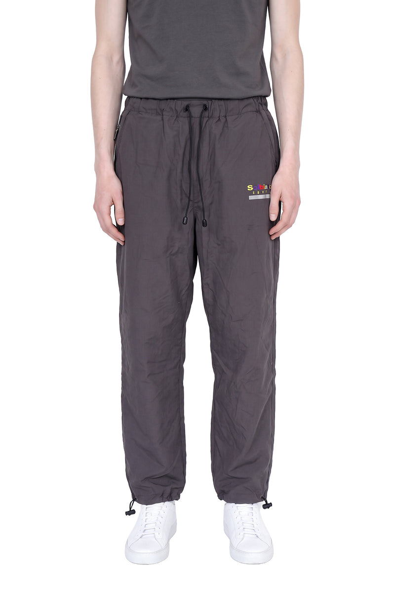 Solbiato Sport embroidered logo pants, on a model, front view